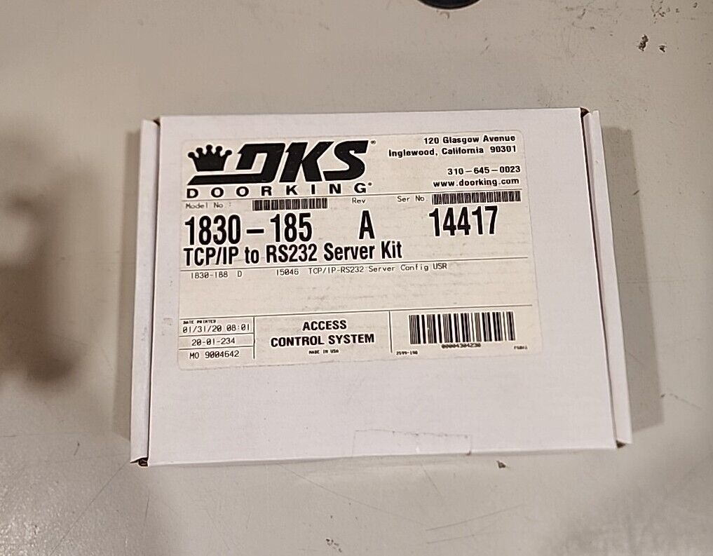 Dks Doorking 1830-185 TCP/IP to Server Kit 