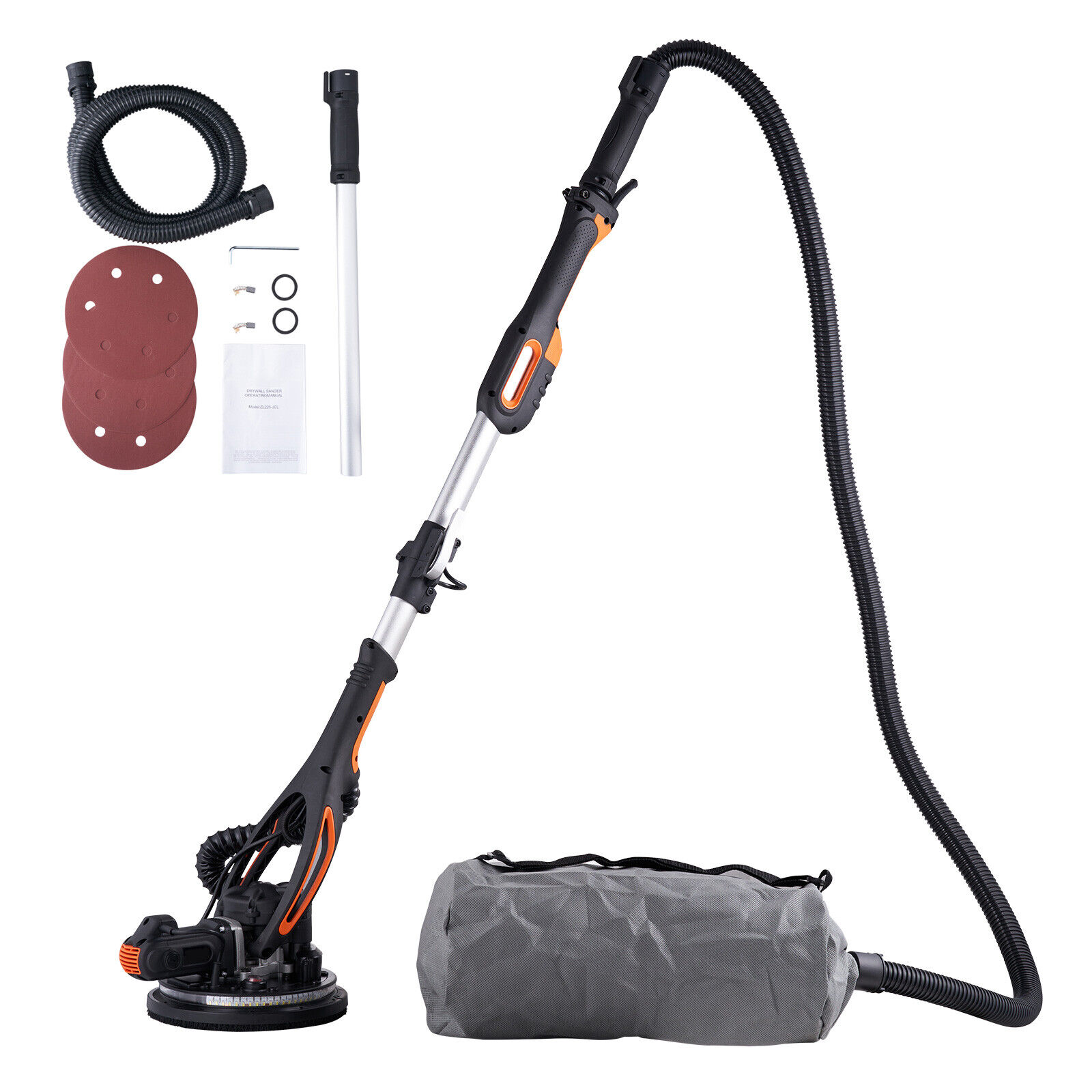 Drywall Sander 900W Brush Motor 800-1800RPM Variable Speed with Self-Suction