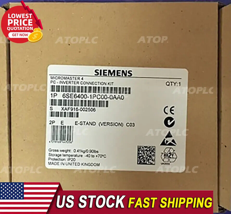 New Siemens MICROMASTER 4  Connection Kit 6SE6400-1PC00-0AA0 6SE6 400-1PC00-0AA0