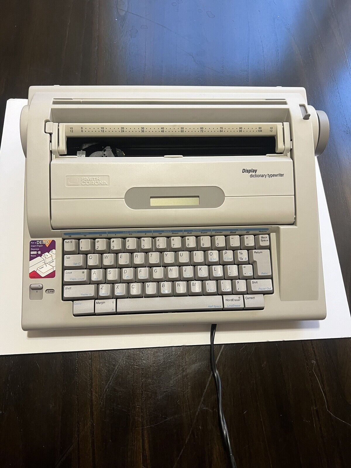 Vintage Smith Corona NA3HH Dictionary Typewriter Display 800 Word Processor OEM