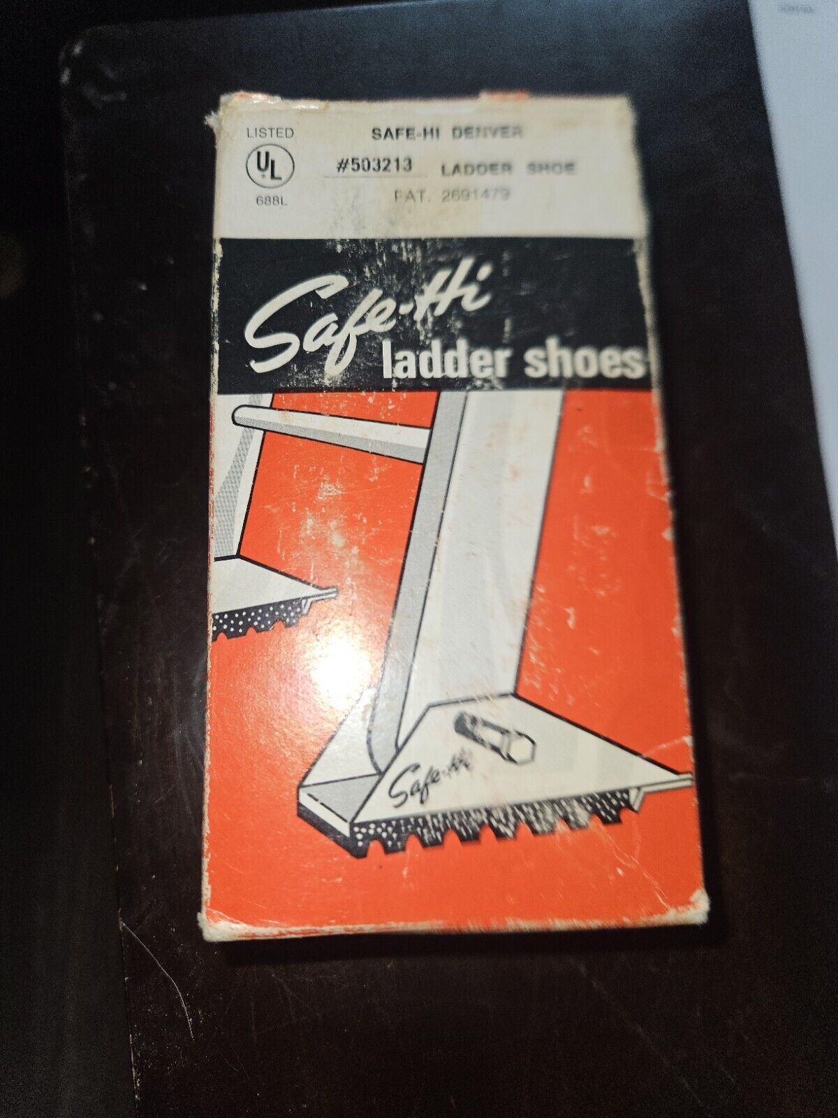 Vintage Safe-Hi Ladder Shoes Original Box and Instructions Non Skid Treads
