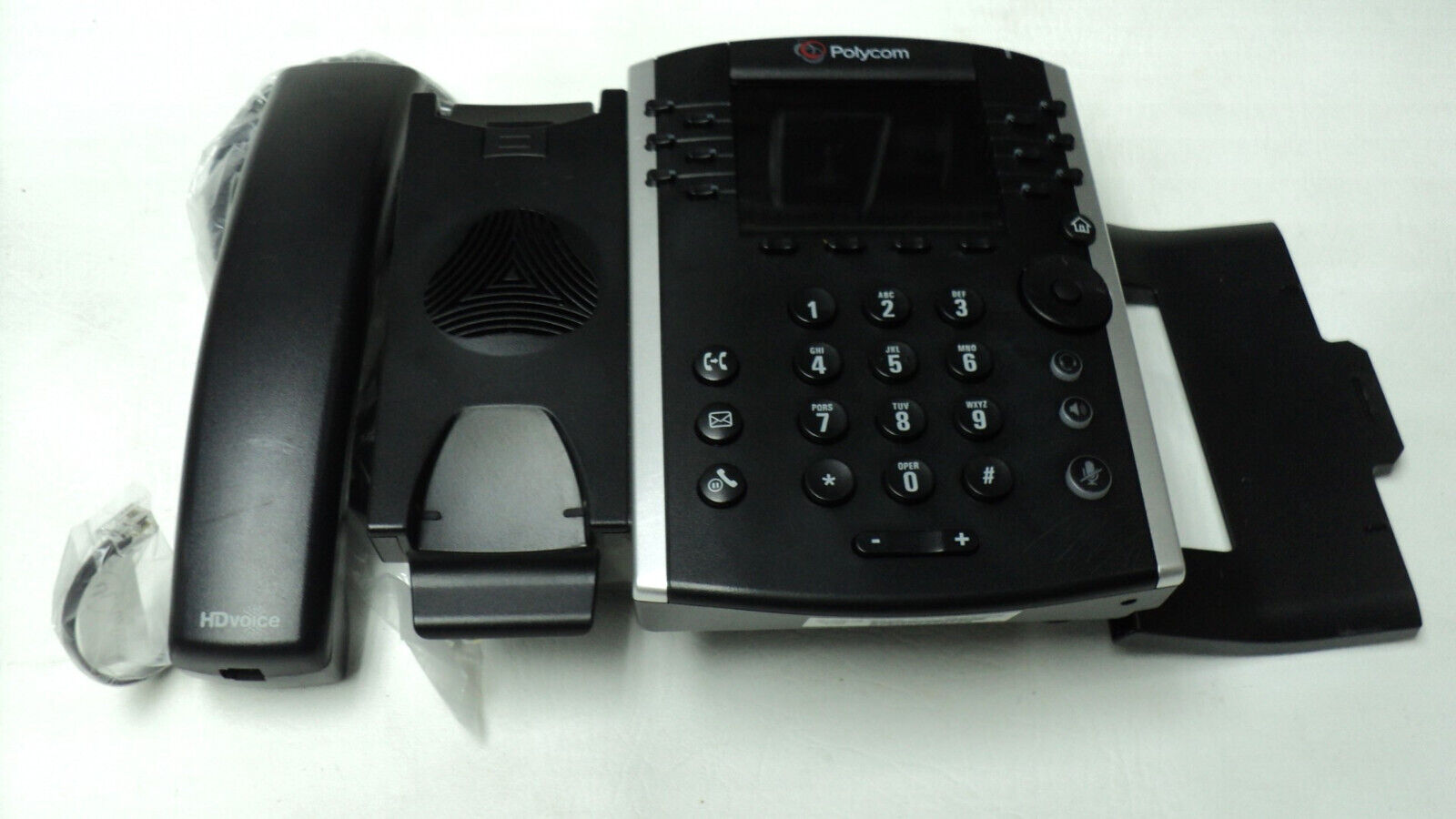 Polycom VVX 410 VoIP IP Phone & Stand Warranty Reset VVX410 2201-46162-001 Skype