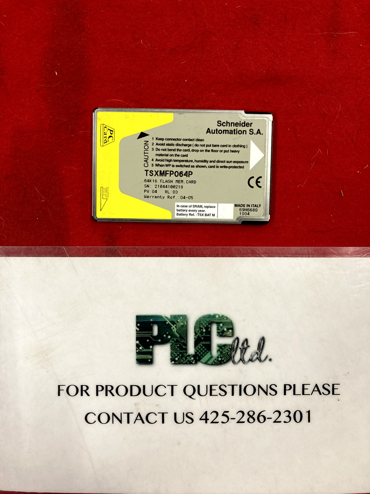 TSXMFP064P Schneider Modicon Flash Memory Card Used TSX-MFP-064P