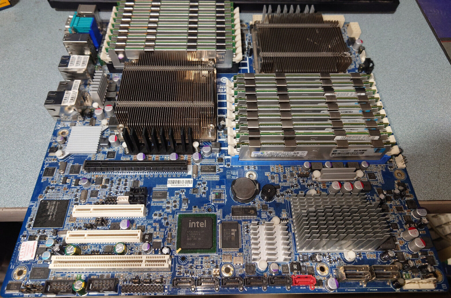 GIGABYTE GA-7TESM Dual Socket Xeon LGA 1366 Motherboard, 288GB DDR3 RAM, NO CPUs