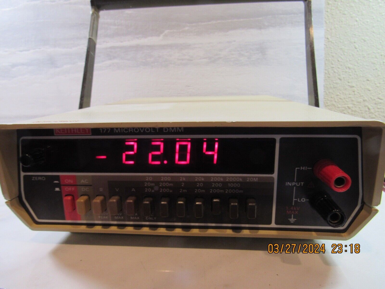 Vintage Keithley 177 Microvolt DMM Bench Multimeter For Repair