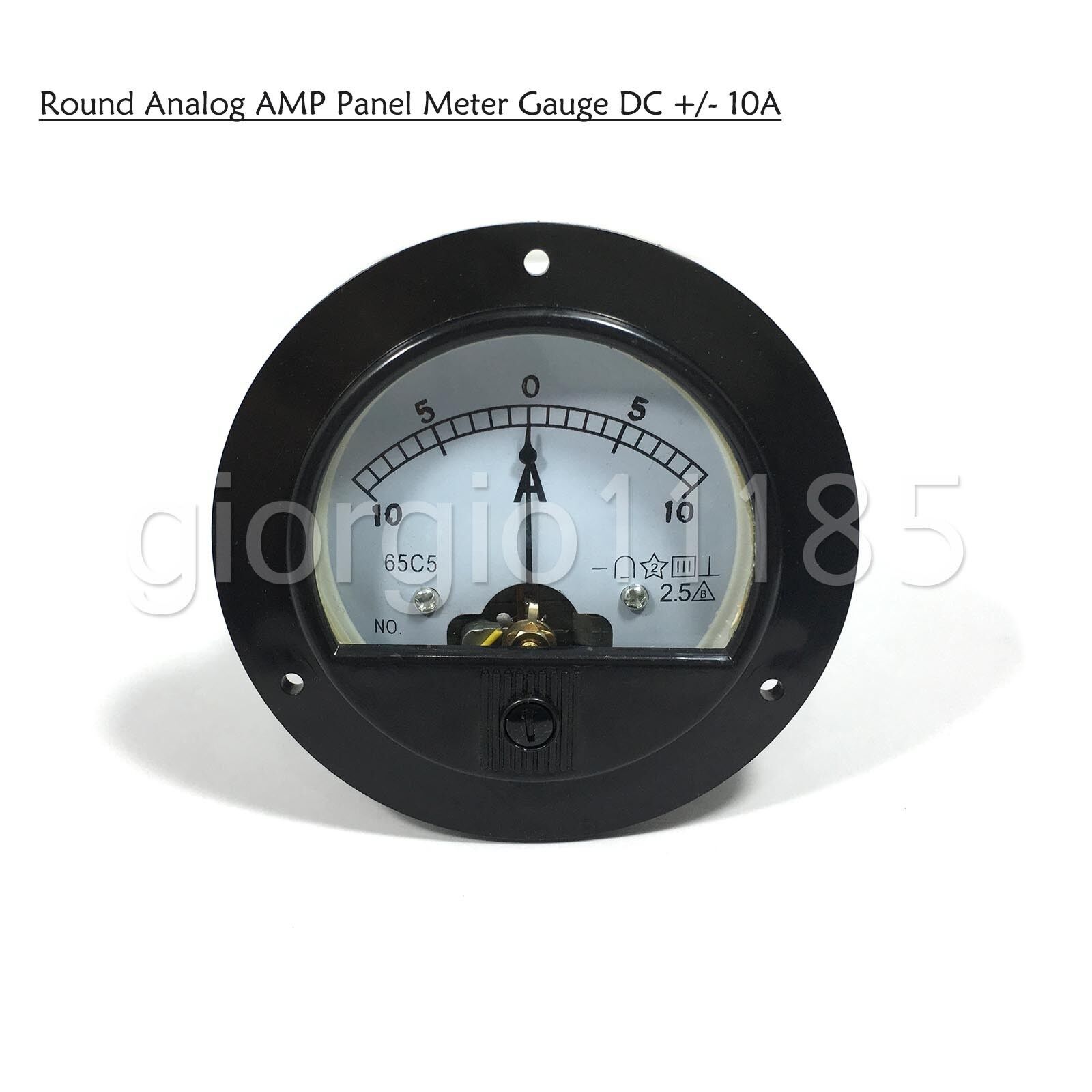 US Stock DC -10A ~ +10A Analog AMP Current Pointer Needle Panel Meter Ammeter