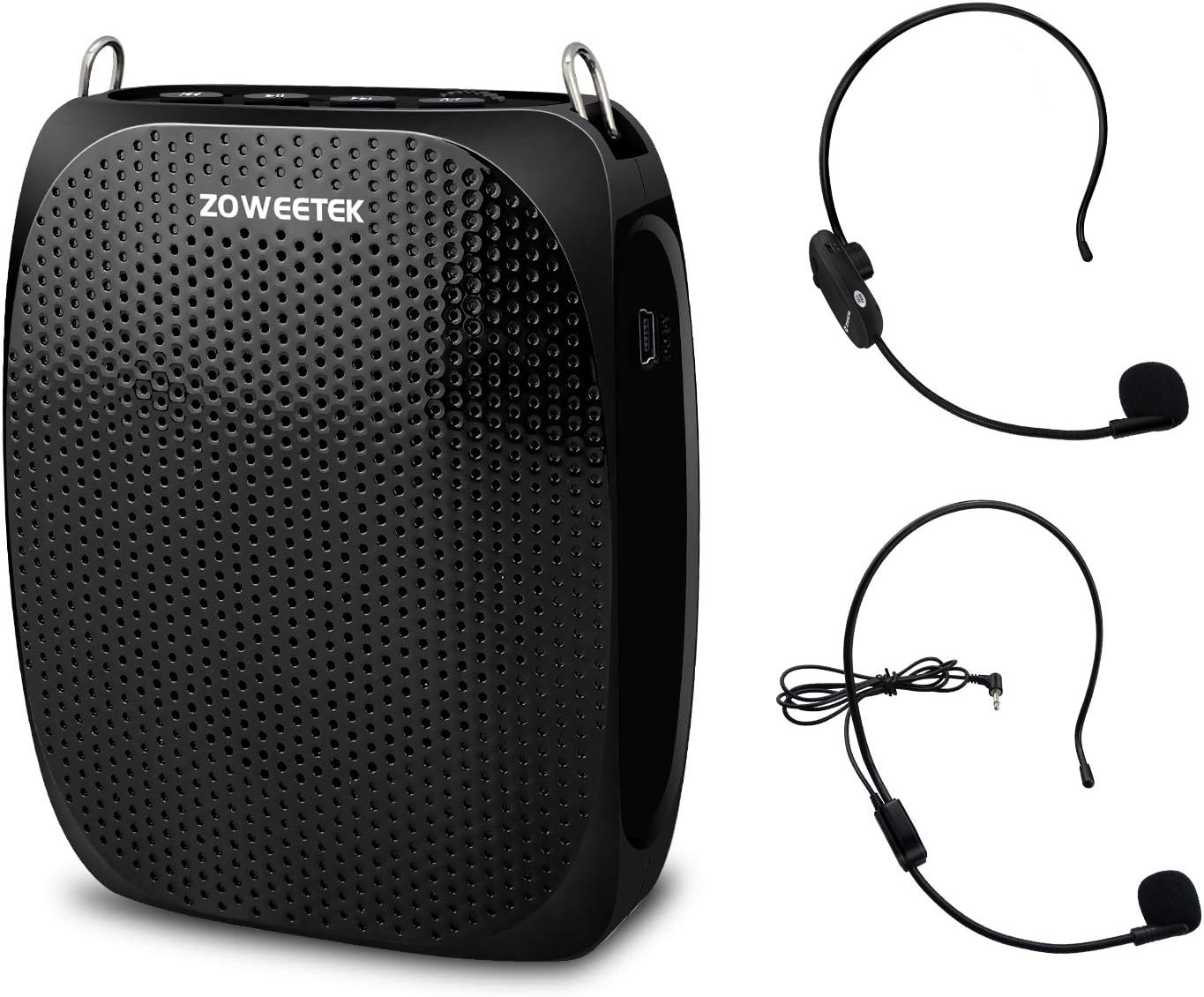 ZOWEETEK Wireless Voice Amplifier with UHF Microphone Headset,Portable Voice Amp