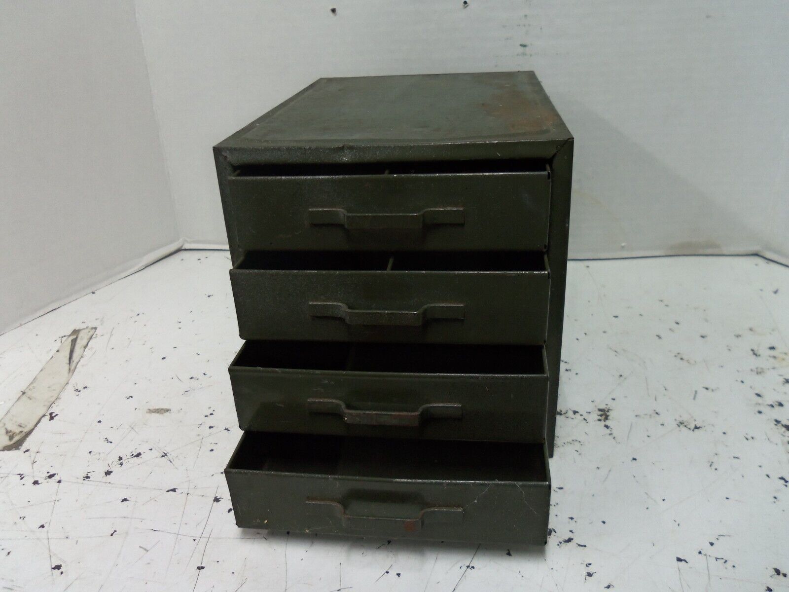 Vintage Steelmasters???Small Green 4-Drawer parts cabinet Industrial Steam Punk