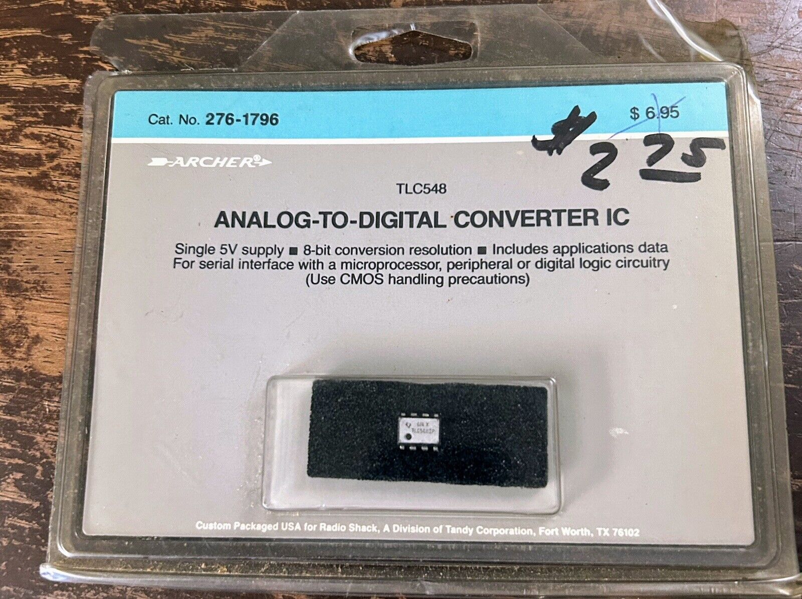OEM Archer TLC548 8-Bit Analog-to-Digital Converter IC NOS VTG Computer Chip 