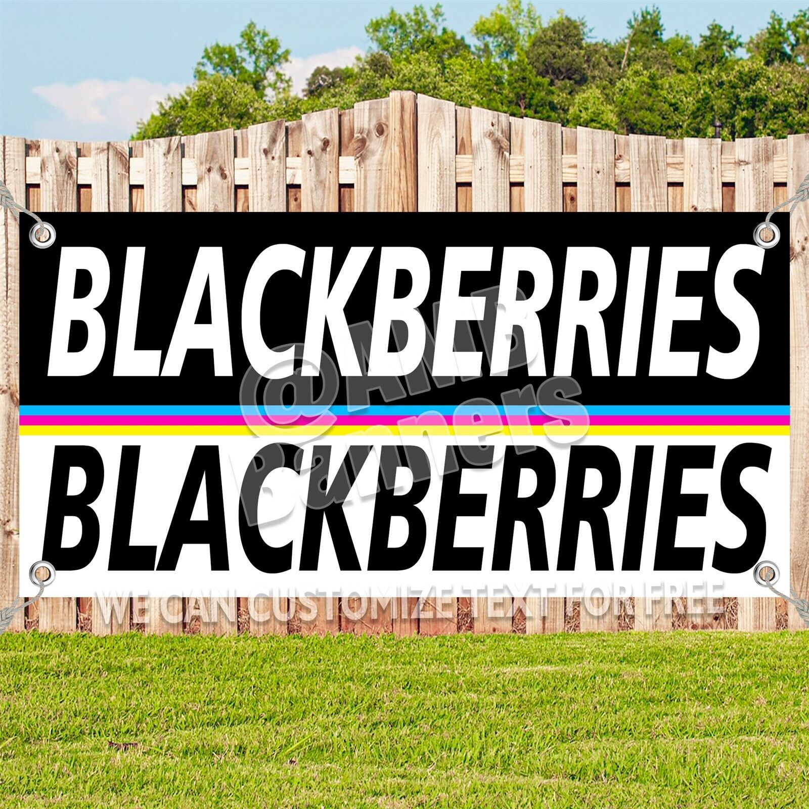 Blackberries Advertising Vinyl Banner Flag Sign Many Sizes Available USA