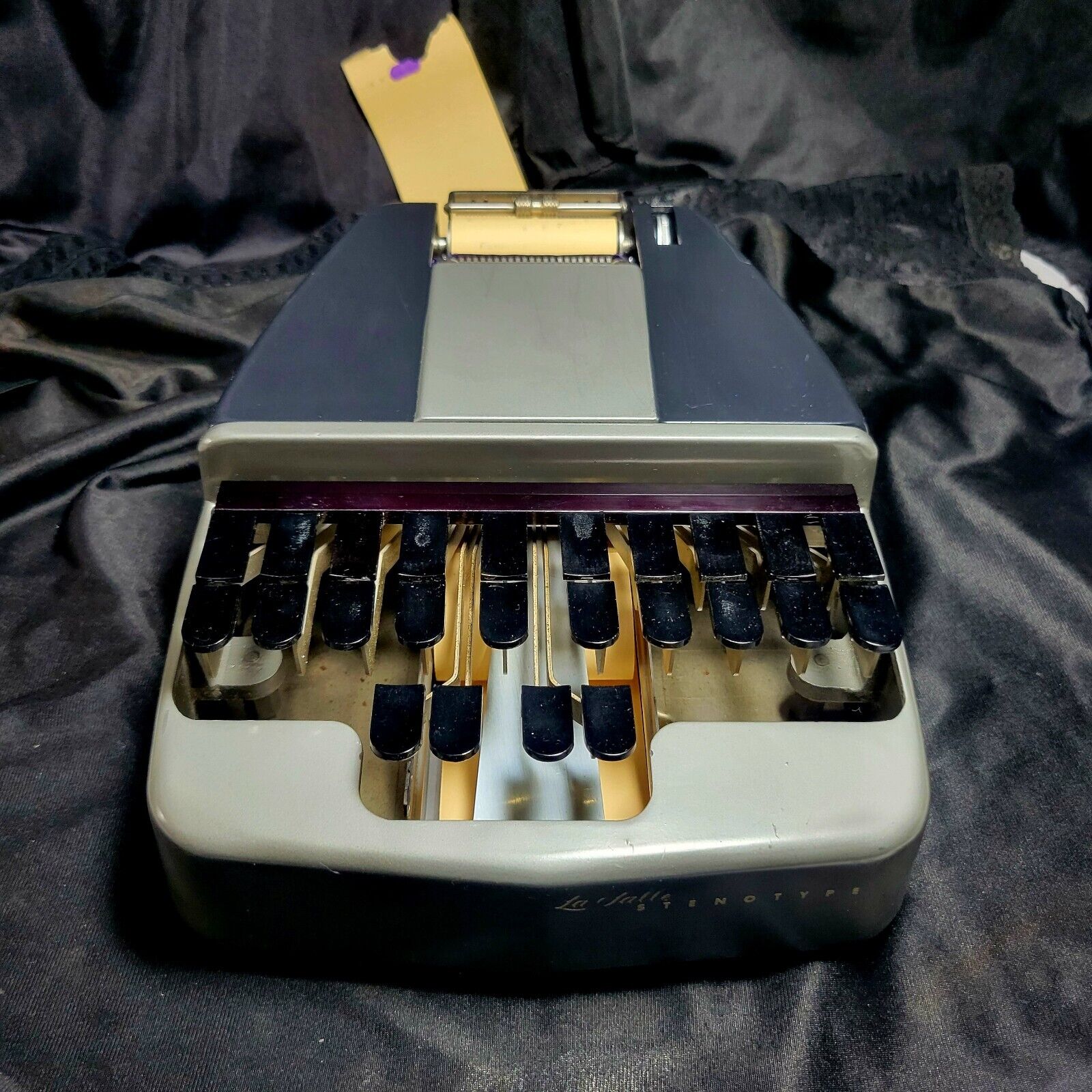 Vintage La Salle Stenotype Stenograph Shorthand Machine GRAY TESTED