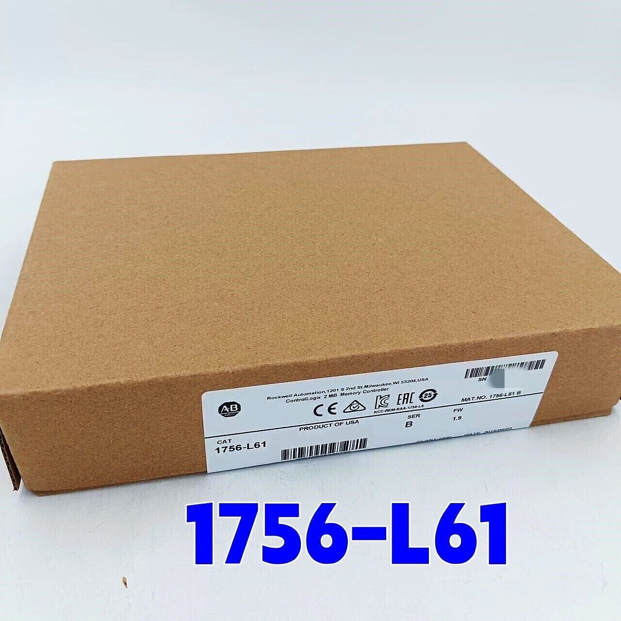 New Factory Sealed AB 1756-L61 SER B ControlLogix 2MB Memory Controller 1756L61