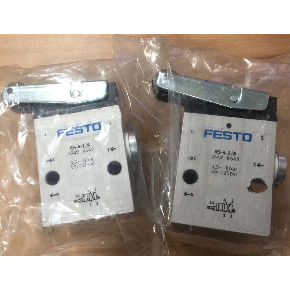 1PC New Festo RS-4-1/8 2949 Roller Lever Valve Expedited Shipping