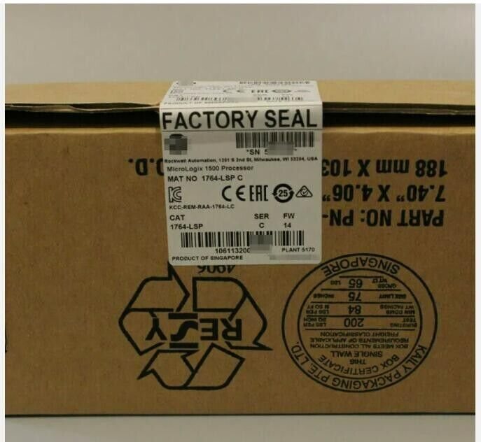 New Factory Sealed AB 1764-LSP SER C MicroLogix 1500 Processor Module 1764-LSP