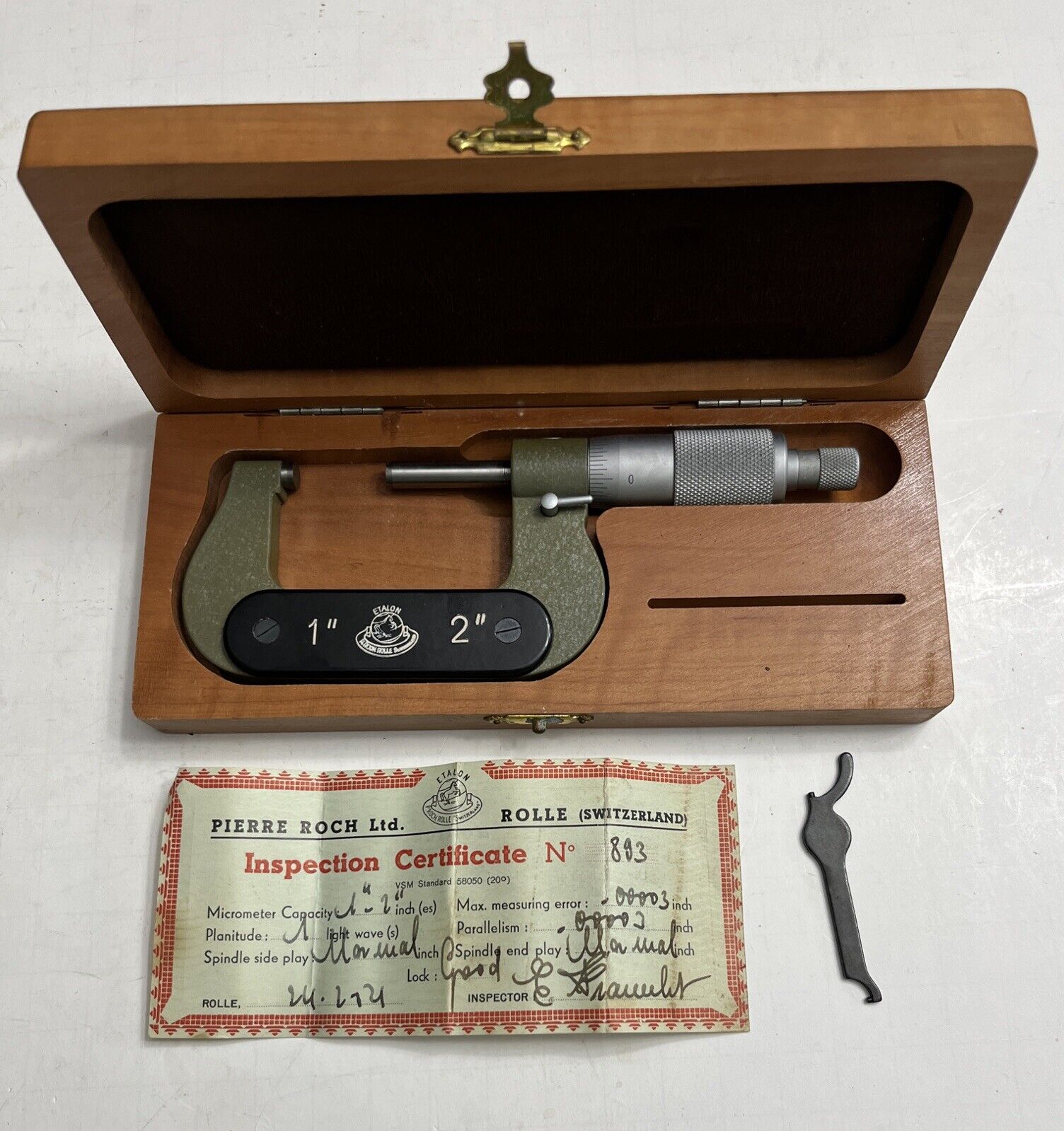 Vintage Etalon Micrometer 1\