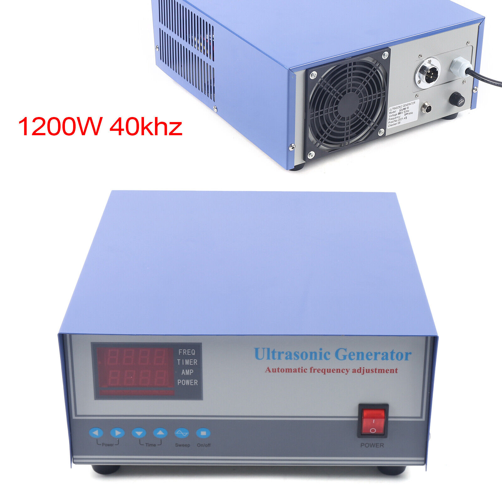 1200W Ultrasonic Transducer Driver 40K ultrasonic Generator F/ industry cleaning