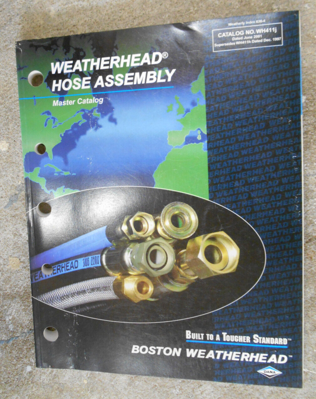 Vintage 2001 Boston Weatherhead Hose Assembly Thick Master Catalog WH411j Dana