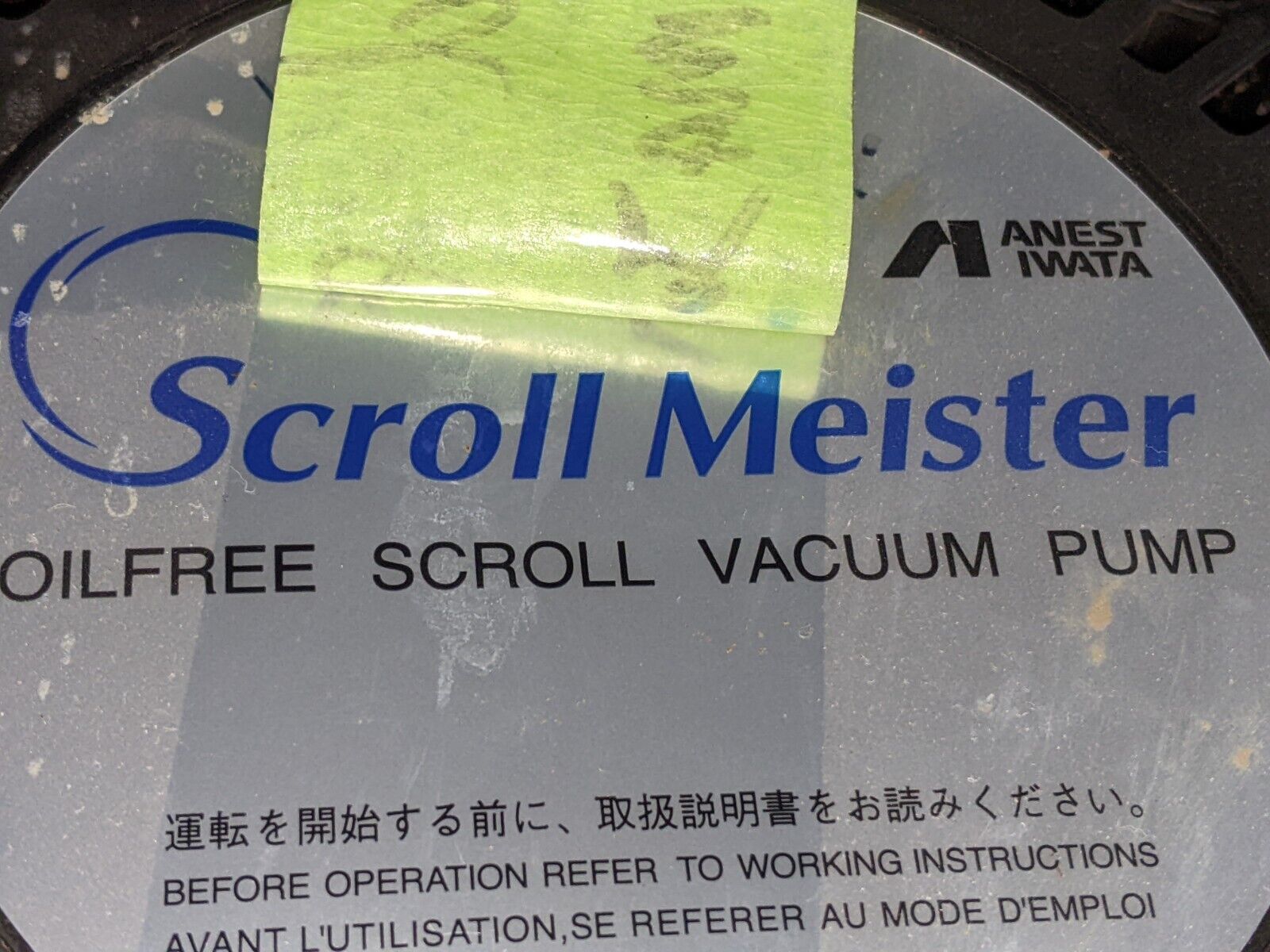 scroll meister vacuum Pump