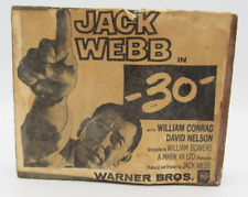 Vintage Antique Printing Block Stamp Jack Webb (Dragnet) RARE from -30- movie picture