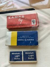 Vintage Lamp by Chicago,GE Miniature Light Bulbs/  Original 23  In Box picture