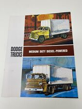 Dodge Trucks Cab Medium Duty Diesel Powered Advertising Booklet Vintage 1968 picture