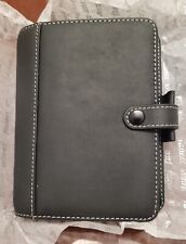 Vintage Filofax Pocket Hamilton, Black Leather, New in Original Box picture