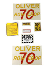 OEM Vintage Original OLIVER 70 Row Crop Tractor Sticker Decal Set NOS NEW picture