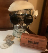 Vintage Willson Welding Goggles w/ Clear Lens In Original Box. A Steampunk Must picture
