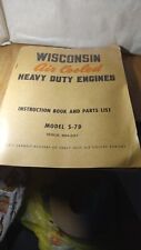 Vintage Wisconsin Air Cooled Engine Instruction Book Model S-7D picture