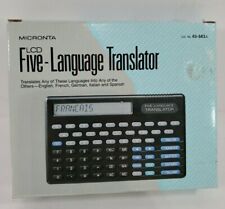 Micronta LCD Five Language Translator In Box Vintage 90s EUC 63-683A picture