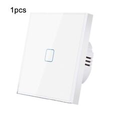 Wall Touch Switch 220V EU Crystal Glass Panel 1/2Gang 1 Way Light Sensor Switche picture