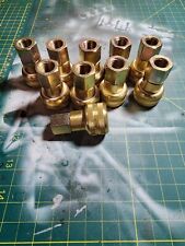 Lot of 10: Dynaquip Controls DM3 QD Coupling Brass Air Hose Fitting 1/4