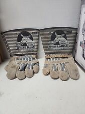 Vintage White Mule Wells Lamont Work Gloves, Size Xl 229. Great Advertising  picture