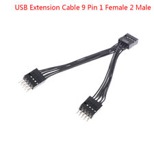 1Pc Computer Motherboard USB Extension Cable 9 Pin 1 Female to 2 Male Y Split.FM picture