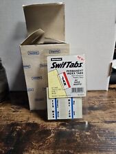 Vintage Dennison Swiftabs Permanent Index Tabs- Self Adhesive Plastic Tabs picture