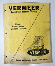 Vermeer 605F Baler Owner's Manual (Vintage 1978) picture