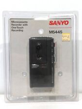 VINTAGE SANYO M5445 Microcassette Tape Handheld Voice Recorder NEW picture