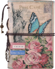 Leather Journal Notebook  Vintage Travel Journal for Women Refillable Sketchbook picture