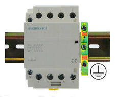 4 Pole Lighting Contactor NO 40A, 110/120V coil, 50A, 30A, Ground lug w Din rail picture