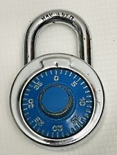 Vintage Slaymaker Blue Dial Combination Lock USA w/ Combination Code picture