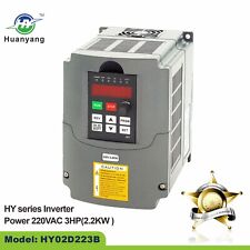 Huanyang VFD 220V 2.2kw 3HP Variable Frequency Drive Inverter Convert for Motor picture