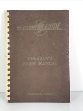 Vintage 1944 Everson's Farmers Guide Manual Agriculture Farming Life Management  picture