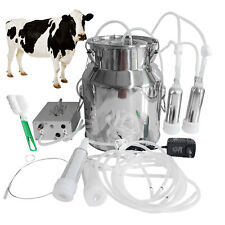 14L Cow Milker Machine Adjustable Pulsating Vacuum Pump Automatic Superb Useful picture