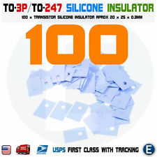 100PCS TO-3P TO-247 Transistor Silicone Insulator Pads Thermal Insulation Pad picture