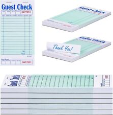 Guest Checks Server Note Pads 250 Orders Waitress Notepad for Restaurants (5 Boo picture