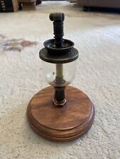 VINTAGE STATIONARY ENGINE STEAM/OILER ENGINE WINE GLASS BRASS DRIP FEED OILER picture