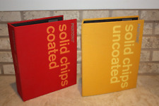 Vintage PANTONE (PMS) Solid Chips  Books Uncoated & Coated Books Set of 2 picture