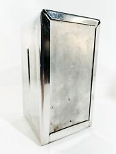 Vintage Harold Leonard Stainless Steel Diner Style Double Sided Napkin Dispenser picture
