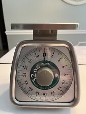 Vintage Stainless Steel Taylor 32oz Rotating Kitchen Dial Food Scale picture