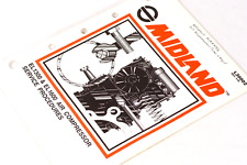 Vintage Midland EL1300 & EL1600 Air Compressor Service Procedures Manual picture